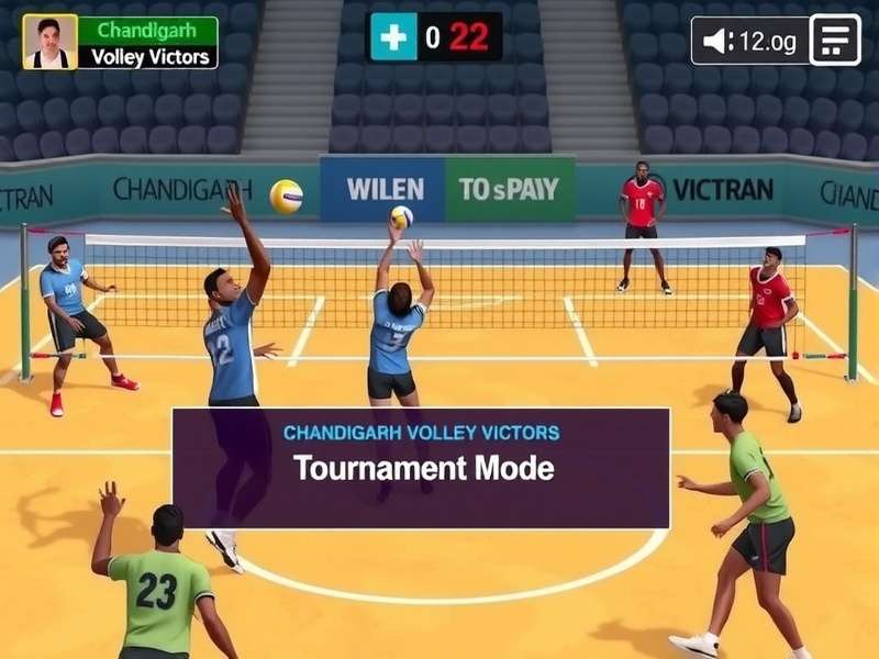 Chandigarh Volley Victors tournament mode interface